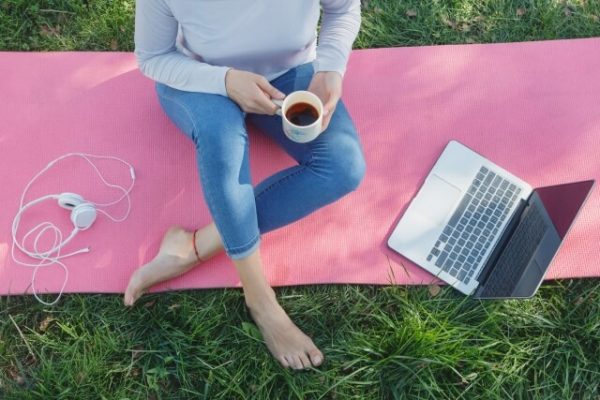 yoga, relax, woman